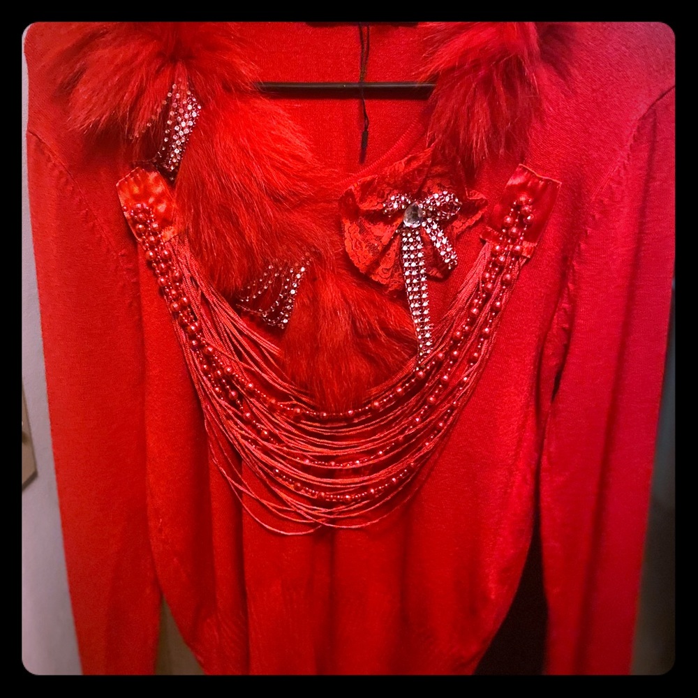 Luxury sweater with soft material.